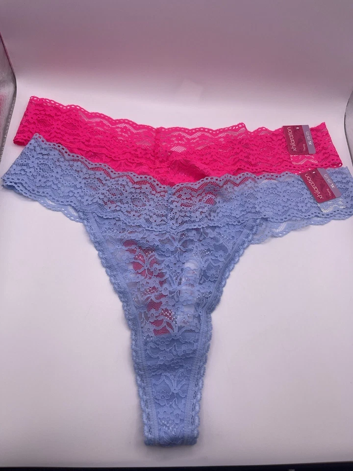 New Old Stock 2017 Xhilaration Bikini Lace Panties XL Thong (15-17) - Image 1 of 4