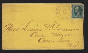 1881 (approx) Fayetteville NY, fancy star duplex cancel, Onondaga County