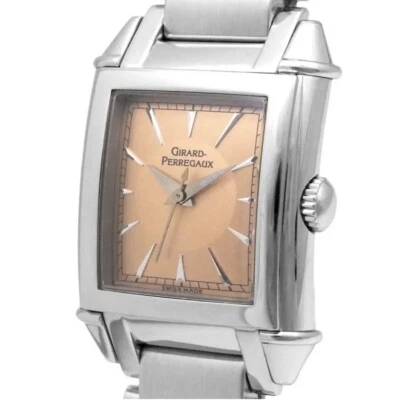 Reloj de cuarzo para dama Girard-Perregaux vintage 1945 2591 esfera naranja Foto 1 de 4