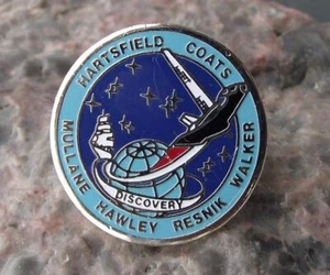 NASA STS-41-D Space Shuttle Entdeckung Telstar Satellit Start Krawatte Pin Abzeichen - Bild 1 von 2