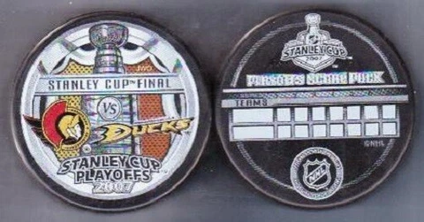 2007 ANAHEIM DUCKS vs OTTAWA SENATORS STANLEY CUP Finals PUCK - #A2L Cover
