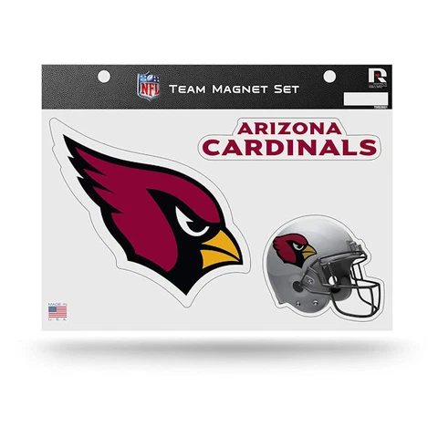Rico Industries NFL Arizona Cardinals  Die Cut Team Magnet Set Sheet Cover