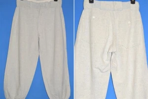 vintage 50s BASEBALL KNICKERS WOOL BLEND OFF WHITE MEN'S PANTS 28 X 23 - Picture 1 of 4