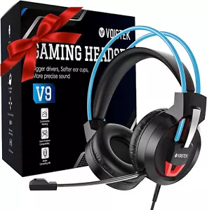 Gaming Headset 3.5mm with Microphone RGB Stereo Headphone for PC Switch PS Xbox - Picture 1 of 9