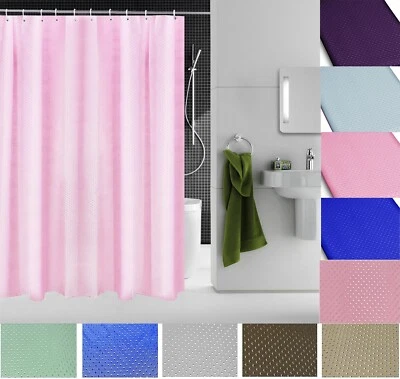 Modern Diamond Pattern Shower Curtain 180cm Waterproof Bathroom Decor Polyester - Image 1 of 2