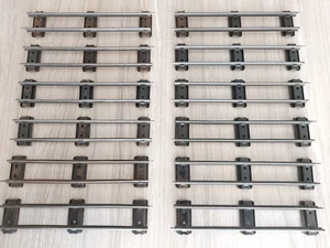 (J) O Gauge HORNBY  TRACK  12 x Straight Clockwork Rails  (Not Banked) - Picture 1 of 6