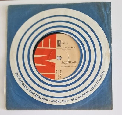 CLIFF RICHARD (THE SHADOWS) "TAKE ME HIGH/CELESTIAL HOUSES" NZ EDITION SP - Image 1 of 3