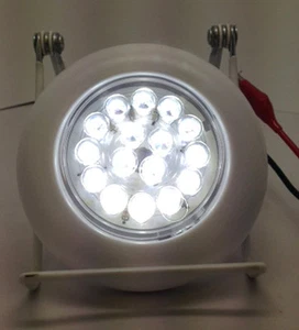 Pactrade Marine RV Trailer Truck Boat White LED Push ON OFF Round Ceiling Light  - Picture 1 of 5