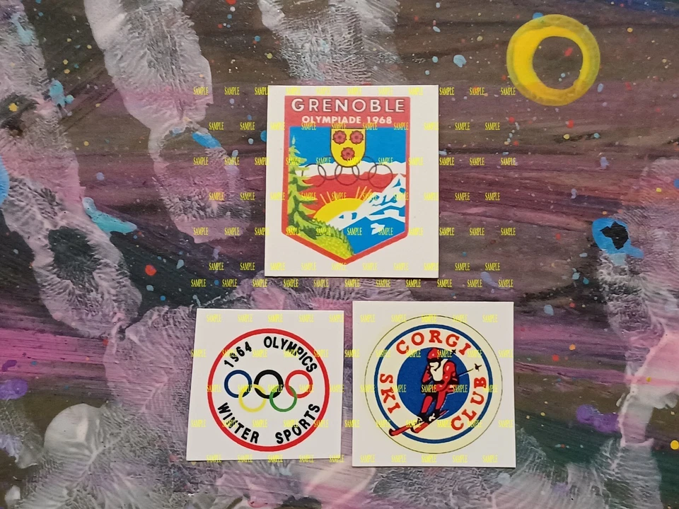 Corgi 475 & 499 Citroen Winter Olympics Reproduction Water Slides (Set of 3) - Image 1 of 1