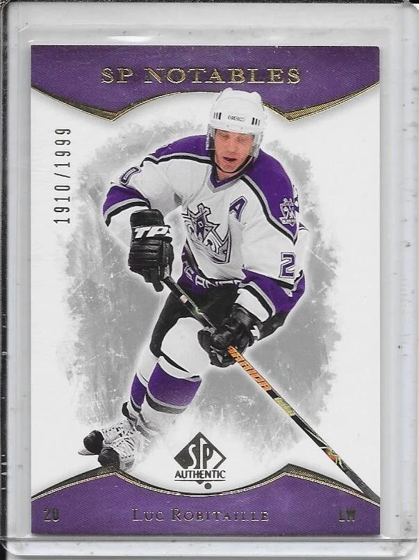 2007-08 SP Authentic Luc Robitaille Notables # 134 #d/1999 - Image 1 of 2