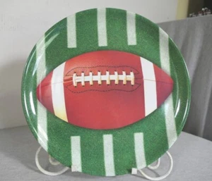 NEU Amscan Fußball Kunststoff Melamin Rund 13,5" Party Servierplatte Platte - Bild 1 von 5