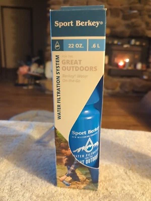 SPORT BERKEY 22 Oz Water Bottle with Filter new in box - Image 1 of 4