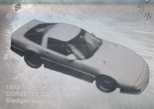 JUEGO VETTE 1991 TARJETA DE INSERCIÓN DE HOLOGRAMA CORVETTE DE FÁBRICA JUEGO CHASE - Imagen 1 de 1