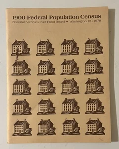 1900 FEDERAL POPULATION CENSUS BOOKNATIONAL ARCHIVES AND RECORDS BOOK 1978 - Picture 1 of 7