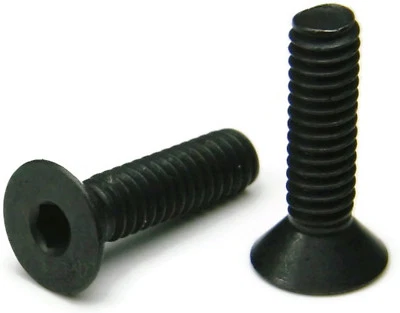 Black Oxide Stainless Steel Flat Socket Head Screw 6-32 x 1/2, Qty 100 - Image 1 of 3