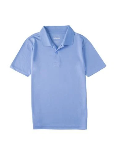 Polo uniforme manga corta George niños talla S color azul claro Foto 1 de 1
