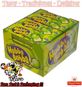 Wrigleys Hubba Bubba Bubble Gum Apple Flavour 7g - Pack of 20 (5 piece per pack) - Picture 1 of 1