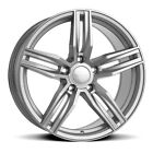 4 X Alloy Wheels Vw Caddy 17 Inch Super Silver + Mid Range Tyres