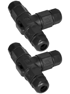 4Pcs Waterproof Wire Connector 3 Way 3 Poles Electrical Cable Wire Connector - Picture 1 of 7