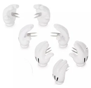 Disney Store Mickey Mouse Hands Corn on The Cob Holders Set Of 4 New - Picture 1 of 4