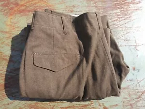 Pantalones/pantalones de lana con botones con patrón de la Segunda Guerra Mundial 36x31 - octubre/1948 - Imagen 1 de 10