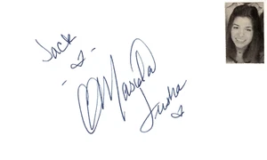 Masiela Lusha Signed Auto 3x5 Index Card Forgotten Evil - Bild 1 von 2