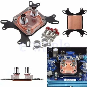 Computer PC CPU Wasserkühlung Block Waterblock Kühler 50 Mm Kupfersockel Für - Bild 1 von 7