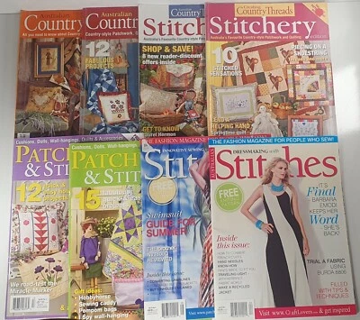 Bulk Lot Quilting, Stitching And Patchwork Magazines X8 - Image 1 of 4