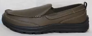 DEER STAGS BOYS SHOE 4.5 M ZESTY LOAFER BROWN CRHT SIMULATED LEATHER NIB - Picture 1 of 9