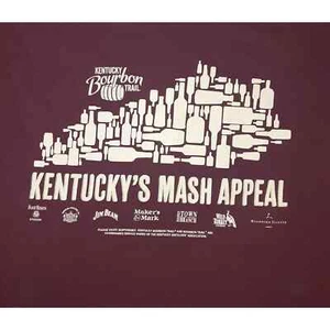 Kentucky Bourbon Trail Mash Appeal Graphic Tee sz L Unisex Jim Beam - Picture 1 of 5