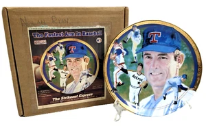 1993 Nolan Ryan "The Strikeout Express" Sports Impressions 6" LTD Plate w/ Stand - Picture 1 of 11