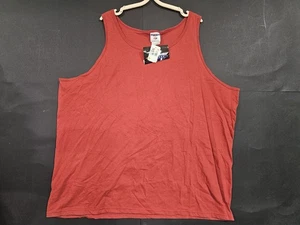 JERZEES - Vtg 80s-90s Russell Red Tank Top Sleeveless T-Shirt, Mens LARGE - Picture 1 of 11