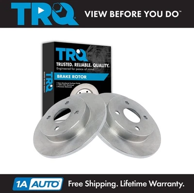 Juego de 2 pares de rotores de freno de disco trasero TRQ para Saturn SC SL SW cupé sedán vagón Foto 1 de 4