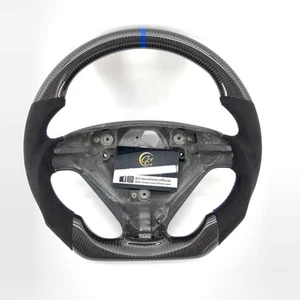 For 2005-2009 Volvo S60 S80 Custom Gloss Carbon Fiber Alcantara Steering Wheel - Bild 1 von 8