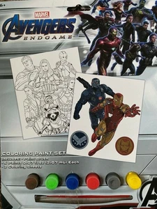 New Avengers Endgame Coloring Paint Set Marvel - Picture 1 of 3