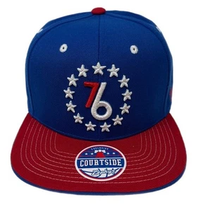 Zephyr NBA Philadelphia 76ers “Circle Stars” Flat Bill SnapBack Hat BRAND NWT - Picture 1 of 5