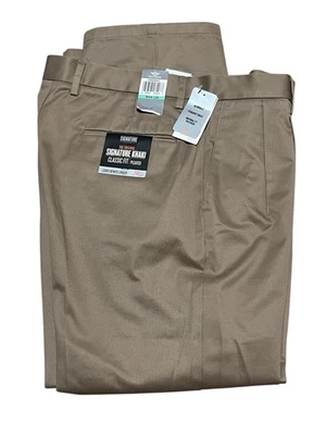 Dockers The Original Signature Caqui Calce Clásico Plisado Talla 34 x 30 Para Hombres Nuevo Con Etiquetas Foto 1 de 4