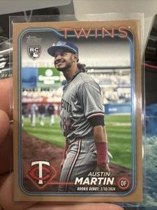Austin Martin - Serie Actualización Topps 2024 - DORADO / 2024 - Minnesota Twins - Imagen 1 de 2