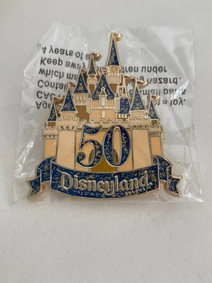 2005 Disneyland 50th Anniversary Sleeping Beauty Glitter Castle Cast Member Pin - Image 1 of 2