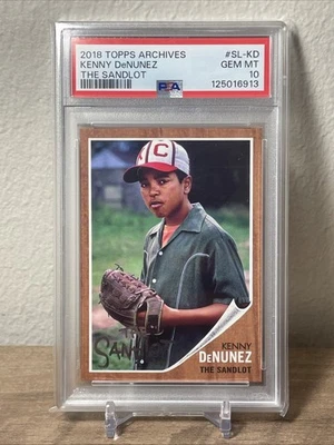 2018 Topps Archives The Sandlot Kenny DeNunez PSA 10 - Image 1 of 2