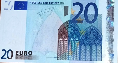 GREECE 2002 PAPERMONEY 20 EUROS, UNC,BANK OF GREECE, 1st series of EURO, TRICKET - Image 1 of 2