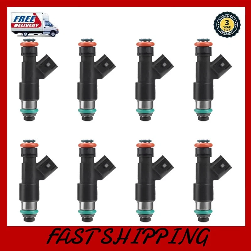 8Pcs 12594512 Fuel Injector FJ977 For Chevrolet Suburban 1500 5.3L V8 2007-2009 - Image 1 of 4