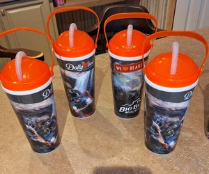Dollywood Big Bear Mountain Orange Souvenir Tassen 24oz 2023 sauber 4er Set - Bild 1 von 1