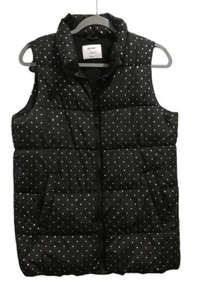 Chaleco acolchado XXL 18 Plus para mujer Old Navy negro con bolsillos cremallera completa Foto 1 de 4