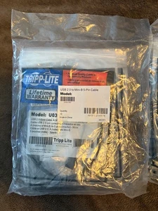 Tripp Lite usb 2.0 to mini-b 5 pin cable multiples - Picture 1 of 2