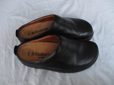 Footprints by Birkenstock Womens Black Leather Mules Slip On Clogs EU 39 US 8 VG - Image 1 of 4