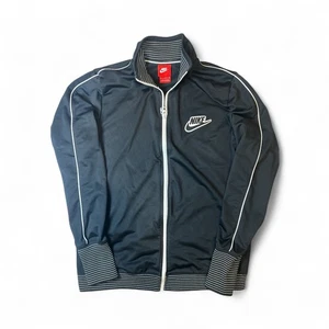 Nike Womens Full Zip Warm Up Track Jacket Pre Game Size XL Black White Red Tag - Picture 1 of 4