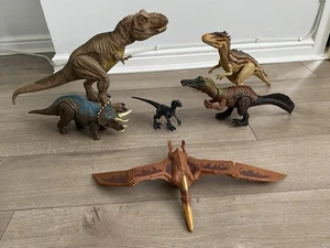 6 x Jurassic World Park Dinosaur Toys Bundle Tested Working Sounds VGC - Picture 1 of 18