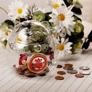 Hucha Lucky Cat caja de ahorro de dinero Maneki Neko tarro infantil para niños - Imagen 1 de 12