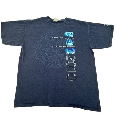 Vancouver Whistler 2010 Winter Olympics Official Licensed Merch T Shirt Blue XL - Image 1 of 4